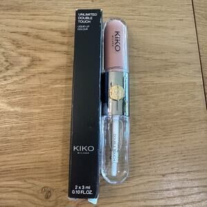 Kiko Milano Unlimited Double Touch Liquid Lipstick 102 Satin Rose, .10 oz NIB
